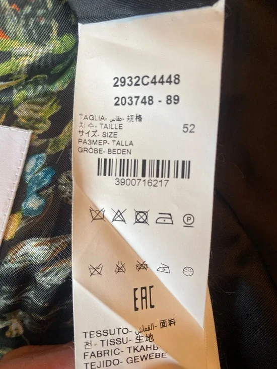 Manuel Ritz Textured Gray Overcoat for men size 42 - Picture 9 of 9